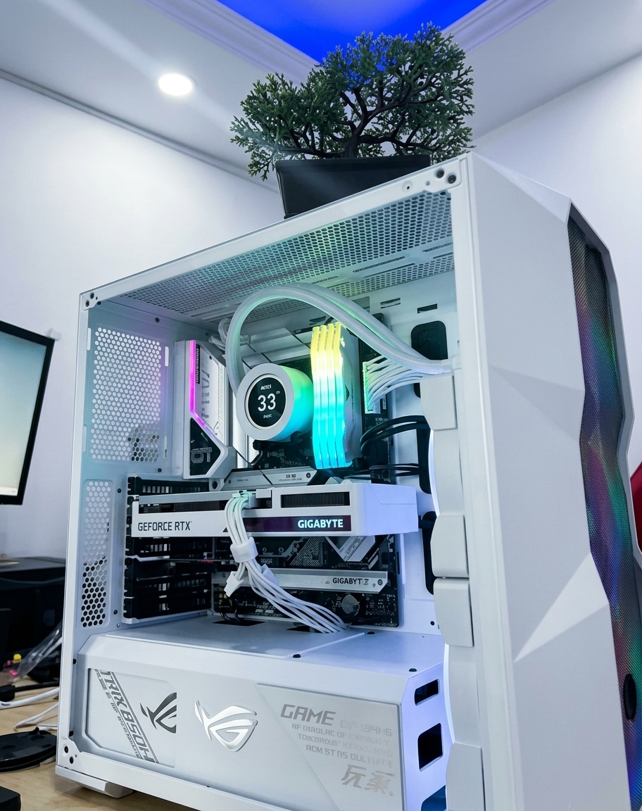 PC gamer ARM blanco personalizado